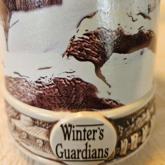 Miller Brewing Co - "Winter's Guardians" Stein - America's Majestic Wildlife - Picture 6 of 9
